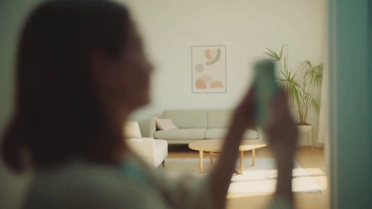 A person breathing easy in an airy room